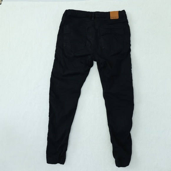 DUER No Sweat Jogger Mens 32 x 29 Black Slim Stretch Casual Travel Pants Du/er - Picture 5 of 15